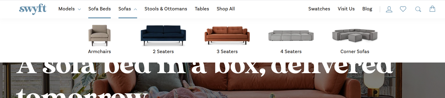 Using categories and sub categories in header navigation for eCommerce sites